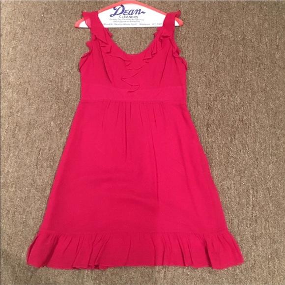 BOGO! Never worn🍒Romantic 100% Silk Anthro Dress - Picture 2 of 5